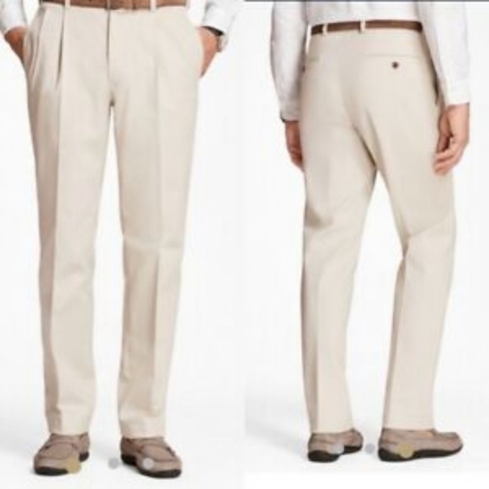 Brooks Brothers Elliot Fit Stretch Advantage Chino Pants Size 36W 34L